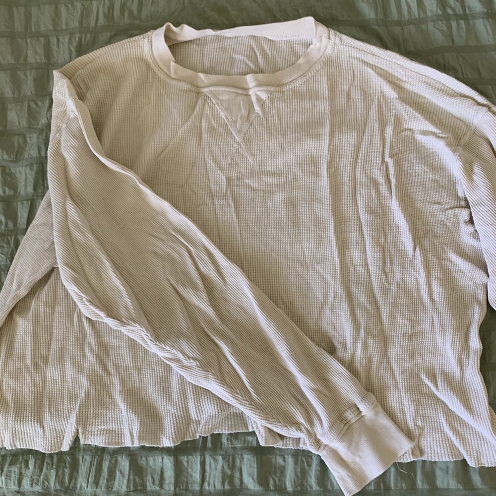 cream long sleeve thermal
